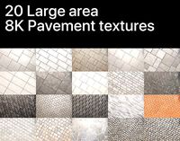 8K Large area paving textures pac