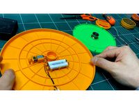 The slimmest motorized Lazy Susan table