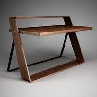CGAxis Minimalistic Office Desk 31 3D Model