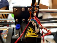 Anet A8 Plus extruder umbilical strain relief