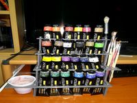 Rack Paint Brush Glass Holder