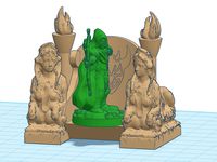 Sphinx Throne (Devil/Angel) for 28mm gaming