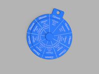 Pocket Hole Screw Size Tool