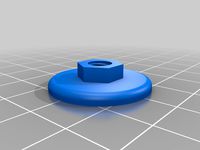 M6 nut with large integral washer (trim fastener clip)