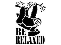 Sloth stencil 2