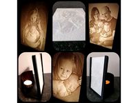 Candle lamp for litophane photos