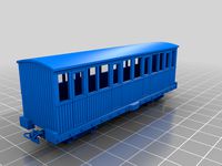 009 short bogie carriage model railway