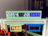 Triple display holder for quad seven segment led displays
