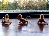 Buff Frog Man Keychain