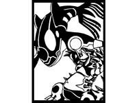 Groudon and Kyogre stencil