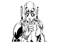 Deadpool stencil 12