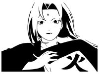 Tsunade stencil