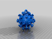 corona virus keychain  for 3d print coronavirus Covid-19
