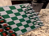 Magnetic OpenSCAD chess board with algebraic notation