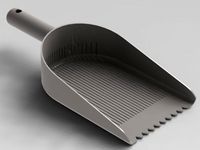 Sand shovel with sieve function for birds and aquarium