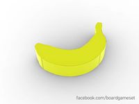 Banana Meeple Token for Board Games