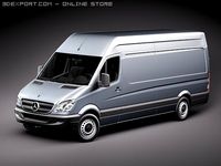 Mercedes Sprinter II Van Long 3D Model