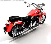 Classic Motorbike oH 3D Model
