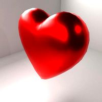 Metal Heart Shape Symbol