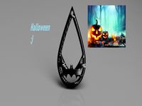 Halloween earring: 'bat'