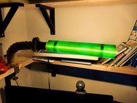 Lamp shade for long tube COB (LED) bulb