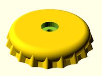 Bottle Cap Rock Wall Hold