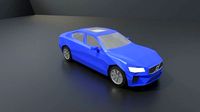 Volvo s60 2019 lowpoly 3D model