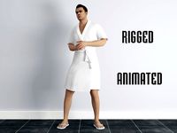 man in bathrobe