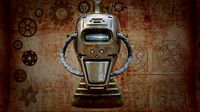 Steampunk Robot Head