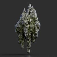 Low poly Stalactite Cave Rock Modular 01C2 2020