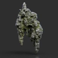 Low poly Stalactite Cave Rock Modular 05C2 2020