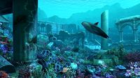 Underwater World Ancient civilization sites Ruins life seascape