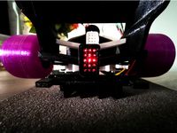 Rain light with holes for 3x5 LEDs