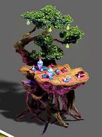 Art engraving - tree