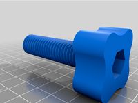 Hand turnable M14x50mm bolt