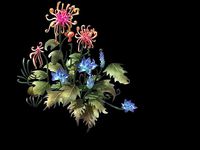 Game Model - Hanging Garden - Xian Yun flowers and