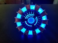 Iron Man Arc Reactor with Gemma MO and LED Rings
