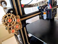 Ender 3 Pro - QR Code Cover (Steampunk Gears)