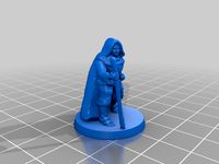 Hooded mage with staff (28mm)