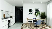 Kitchen and livingroom Corona Render