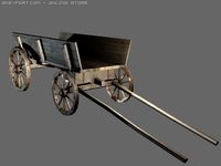 Medieval wagon 3D Model