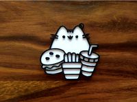 Pusheen (fast food) Keychain