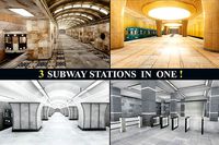 Subway Station - 3 Scenes