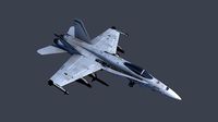 US FA-18C Hornet 3D Model