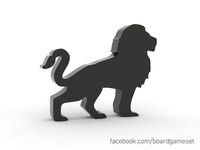 Lion Meeple for Board Games