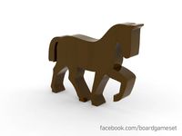 Horse Meeple for Board Games