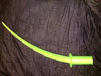 Collapsing Katana curved (Print in Place)