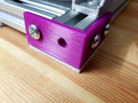 Simple 2020 extrusion corner/foot piece
