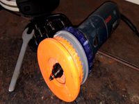 Die Grinder to Fixed Base Router Mod with Depth Adjust