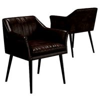 KARE Chair with Armrest Diner Brown